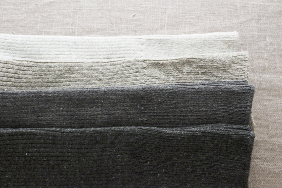 リサイクル綿とスーピマ綿のくつした